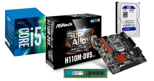 Gaming PC Ugrade Bundle. 7th gen i5, 8GB DDR4 RAM, 1TB HDD, Motherboard