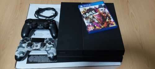 Playstation 4, 1TB HDD, 2x controllers and 1x game. Please read
