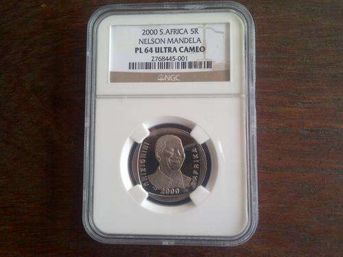 *** 2000 Mandela R 5 Prooflike 64 Ultra Cameo NGC ***