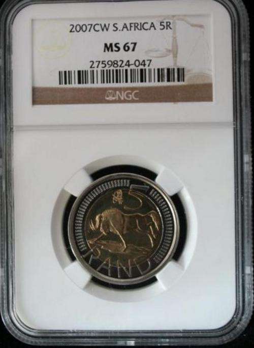 ***** 2007  Coin World Oom Paul R 5 MS 67 NGC  *****