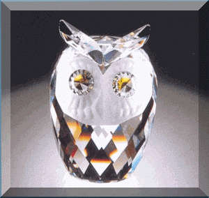GENUINE SWAROVSKI SMALL (not mini) OWL Retired 1995 Rare piece in Mint condition