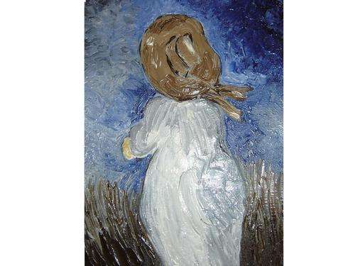 Patience at the sea.....palette knife