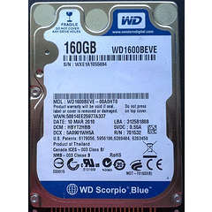 160GB Western Digital (Scorpio Blue) IDE 2.5" Hard Drive !!!