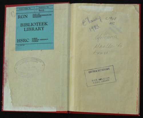 European versus Bantu in The Union Of South Africa. Russell. W.A.