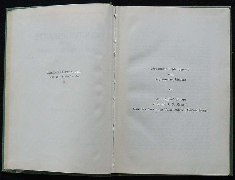 Kultuurskatte Uit Die Voortrekker-Tydperk. ('n Kultuur-Historiese Studie). van Rooyen. G. H.