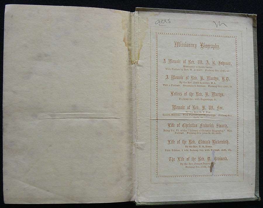 Africa`s Mountain Valley, Or The Church In Regents Town, West Africa. Johnson. Rev. W. A. B.