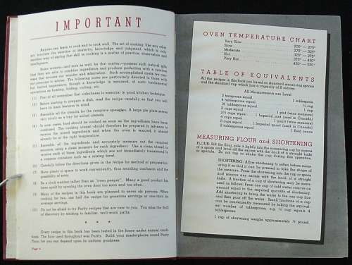 PURITY COOK BOOK 875 Tested Recipes. Watson, Kathleen M