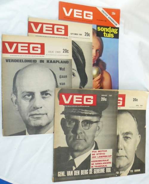 Veg - Afrikaner Nuusblad oor Sake Van Aktuele Belang (January, April, July, September,November 1969)
