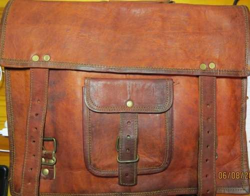 Laptop/Carry Leather Bag
