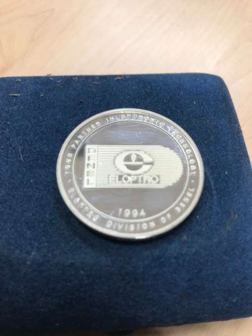 Denel Eloptro 1 Ounce Fine Silver S999 Hand Held Laser Range Finder Commemorative Coin Encapsulated