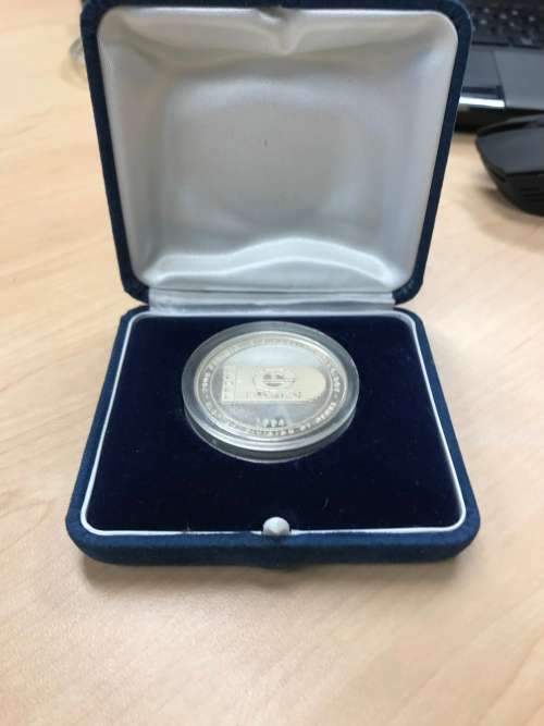 Denel Eloptro 1 Ounce Fine Silver S999 Hand Held Laser Range Finder Commemorative Coin Encapsulated