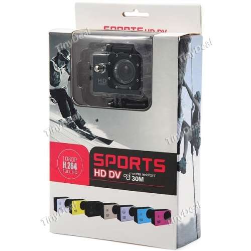 SJ4000 1.5" LCD Screen 12MP 1080P Waterproof Sports Camera with Mount Suite EVC-284694-C3