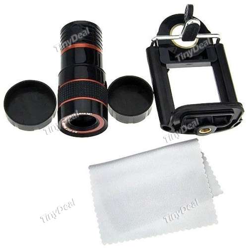 8X Zoom Telescope Monocular Camera Optical Lens for Mobile Phone with Adjusted Holder STS-509933