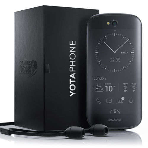 YOTAPHONE 2 - 4G LTE 5" FHD AMOLED + 4.7" qHD Dual Screen 32GB Wireless GPS BLACK