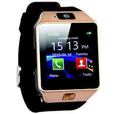 DZ09 smart watch - simcard function - Apple & Android - Brown / Brown/Gold