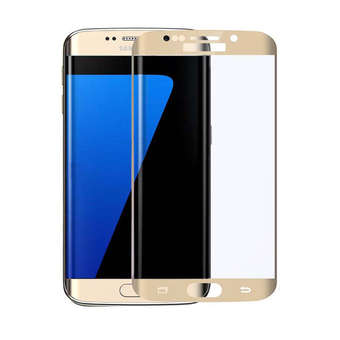 Samsung S7 Edge Tempered Glass (GOLD) FULL 3 D