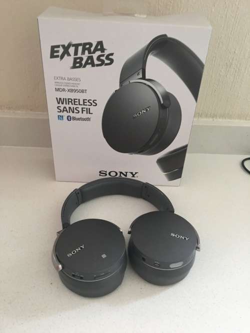 Sony MDRXB950BT/B Extra Bass Bluetooth Headphones (Grey)
