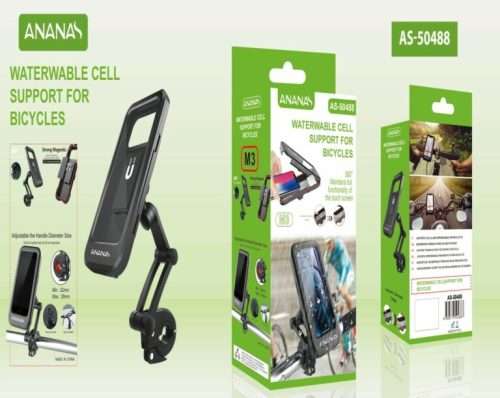 Bicycle Motorcycle Mobile Phone Holder For Motor Stand Waterproof Case Bag Cover Handlebar Mount