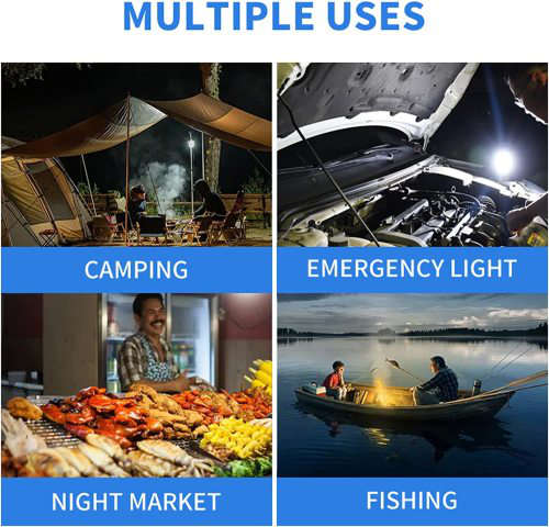 Solar Outdoor Emergency Light Camping Folding Football