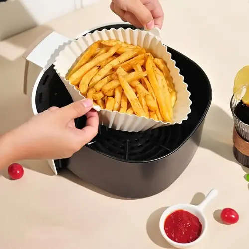 Air Fryer-Safe Silicone Baking Pan - Food-Grade Heat-Resistant Mat - Perfect for Baking Cakes!