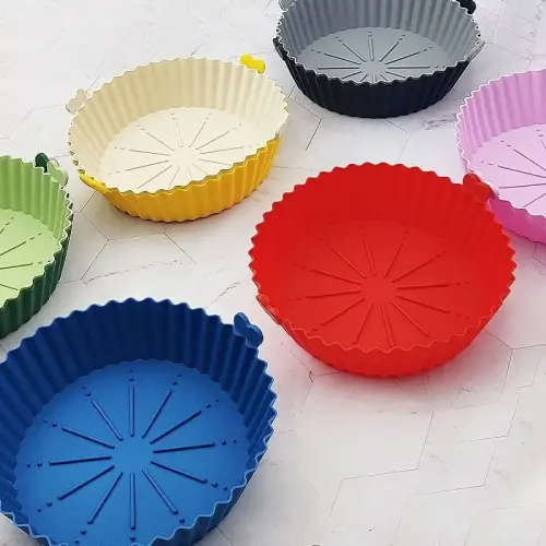 Air Fryer-Safe Silicone Baking Pan - Food-Grade Heat-Resistant Mat - Perfect for Baking Cakes!