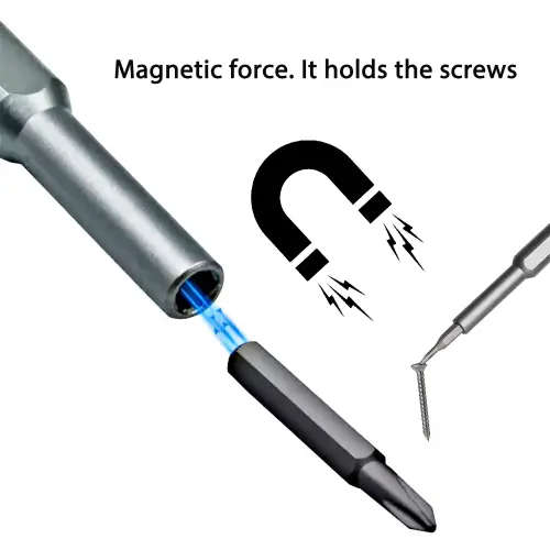 24 In 1 Screwdriver Kit Magnetic Bits Phillips Torx Hex Precision Dismountable Mini Tool Case