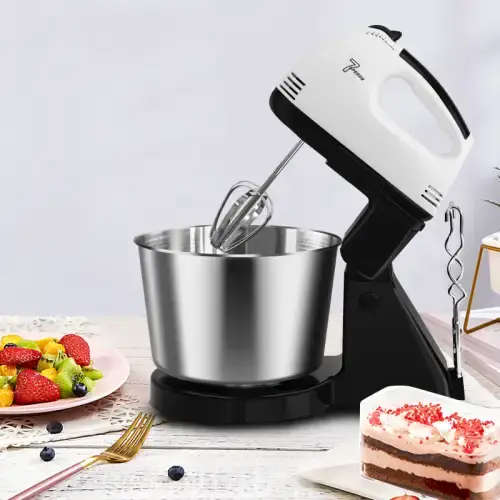 Hand mixer 7 speed household bread dough kneading mixer food mixer with bowl