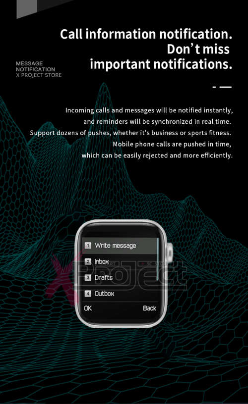 C500 Sports Smart Watch Support Bluetooth SIM Card Calling