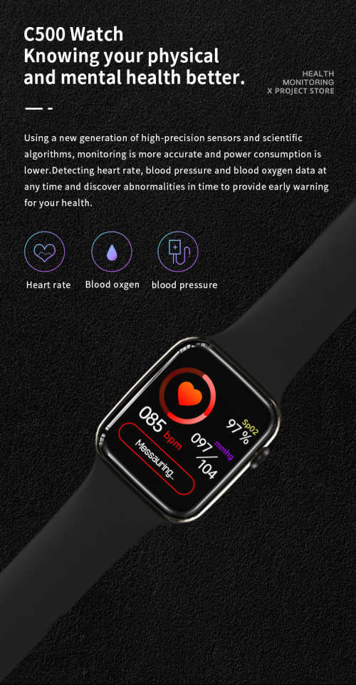C500 Sports Smart Watch Support Bluetooth SIM Card Calling
