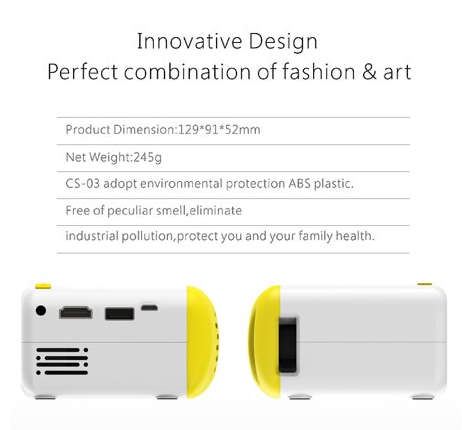 CS-03 Mini Projector LED Smart Home Theater Projector