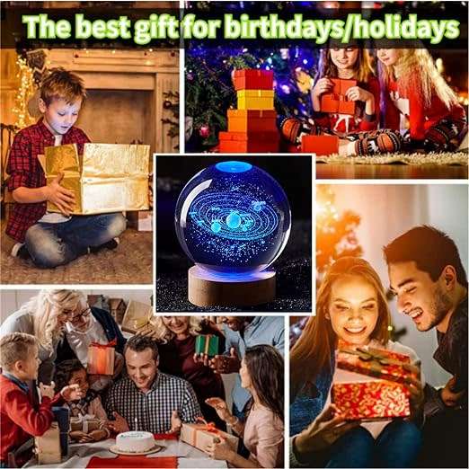 JG-D09 Crystal Ball LED Luminous Night Light