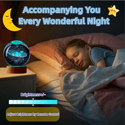 JG-D09 Crystal Ball LED Luminous Night Light