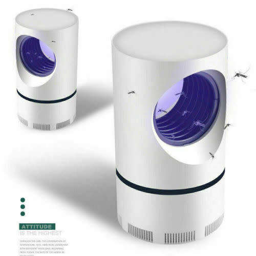 Safe Electric Mosquito Killer Lamp Indoor Fly Bug Insect Zapper Trap LED Light