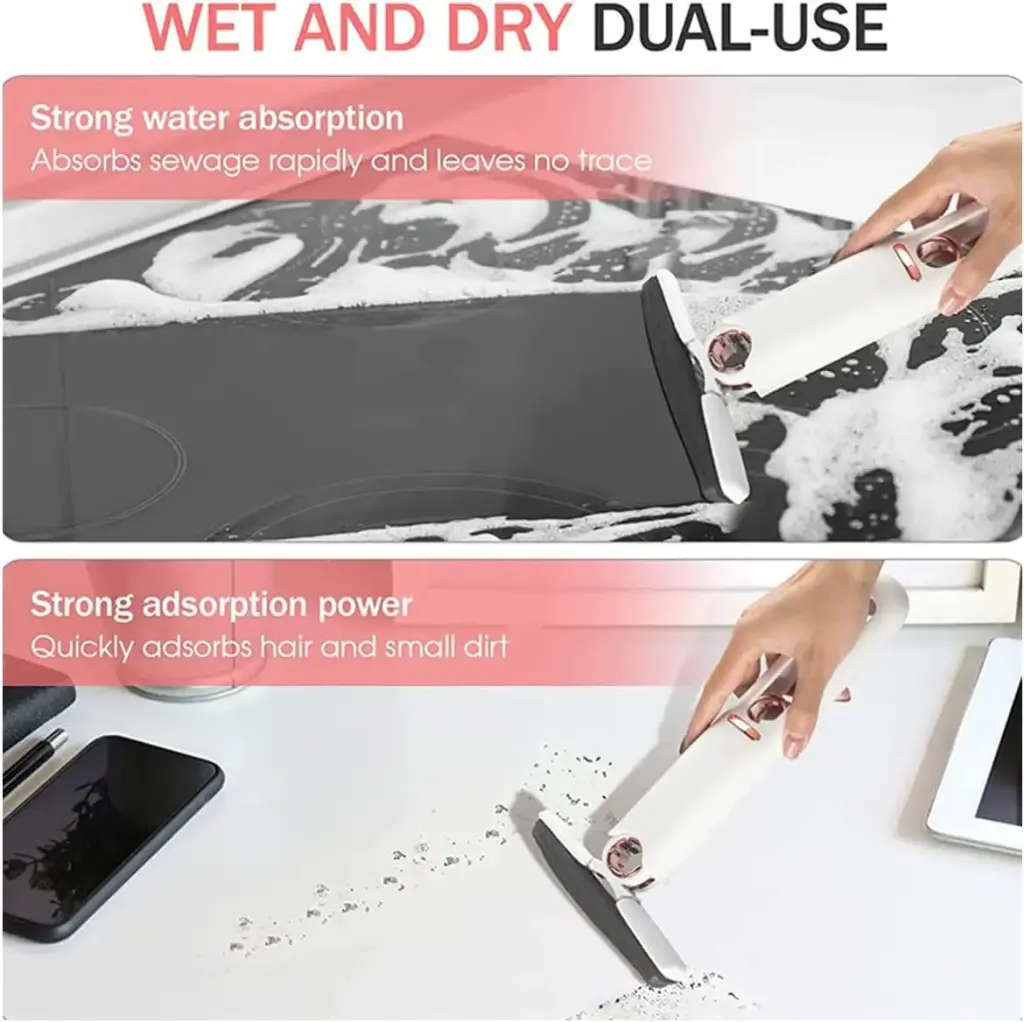 New Portable Mini Mop for Home, Kitchen, Car and Desk Cleaning Convenient Mini Mop for Quick