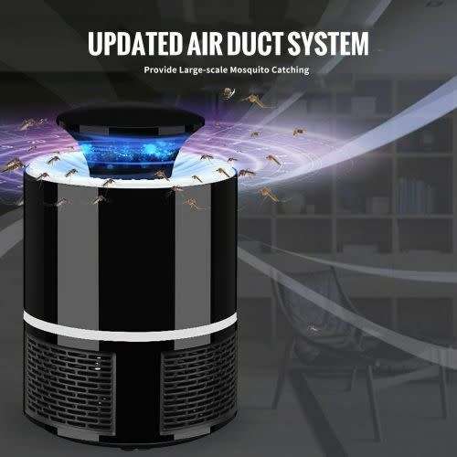 Electric Mosquito Catcher Insect Trap Zapper Flycatcher Killing Indoor Home Lamp