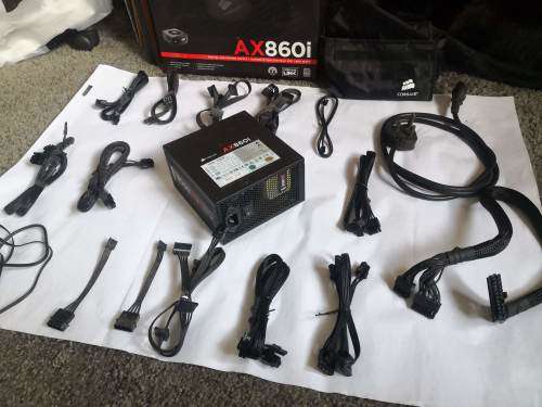 CORSAIR AX860i Digital ATX Power Supply  860 Watt 80 PLUS® PLATINUM Certified Fully-Modular PSU