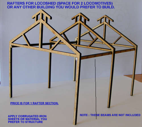 SAR LOCOSHED BEAMS + RAFTER