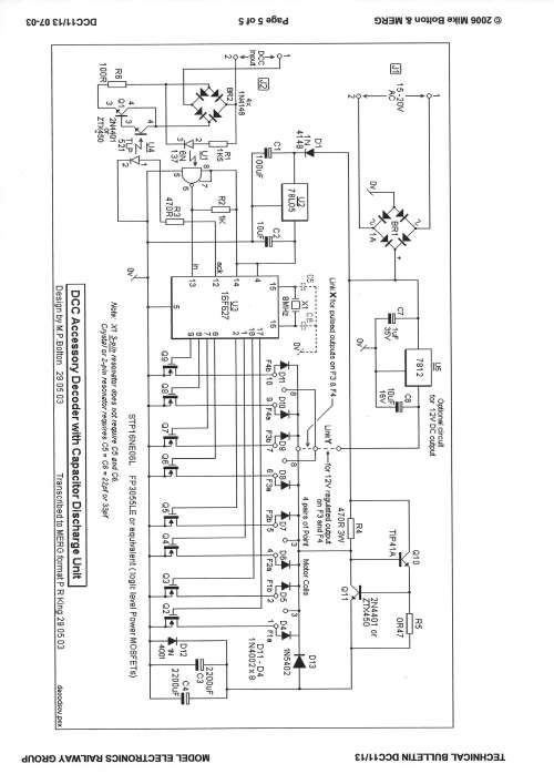 DCC POINTS ACCESSORY DECODER  OPERATES 4  POINTS OF SOLENOID TYPE