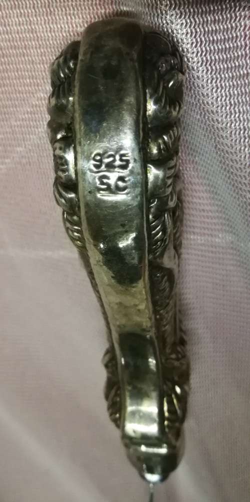 925 Sterling Silver Bread Knife - Sheffeild England 33cm long..