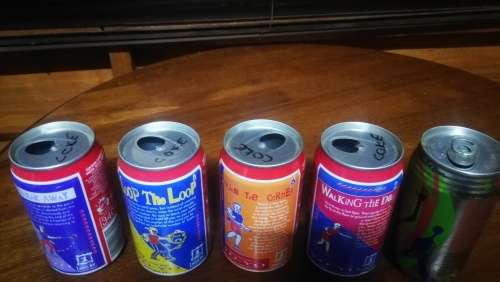 Vintage Coca-Cola Yo-yo Collectors Cans.