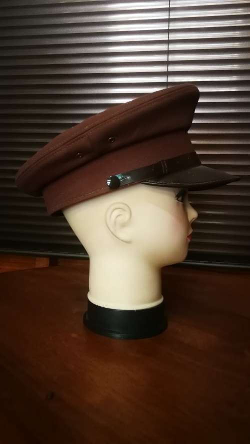 1990 S.A.T - S.A.V Vintage Brown Service Cap.