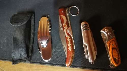 Bundle of Flick Knifes and multi tool Knifes