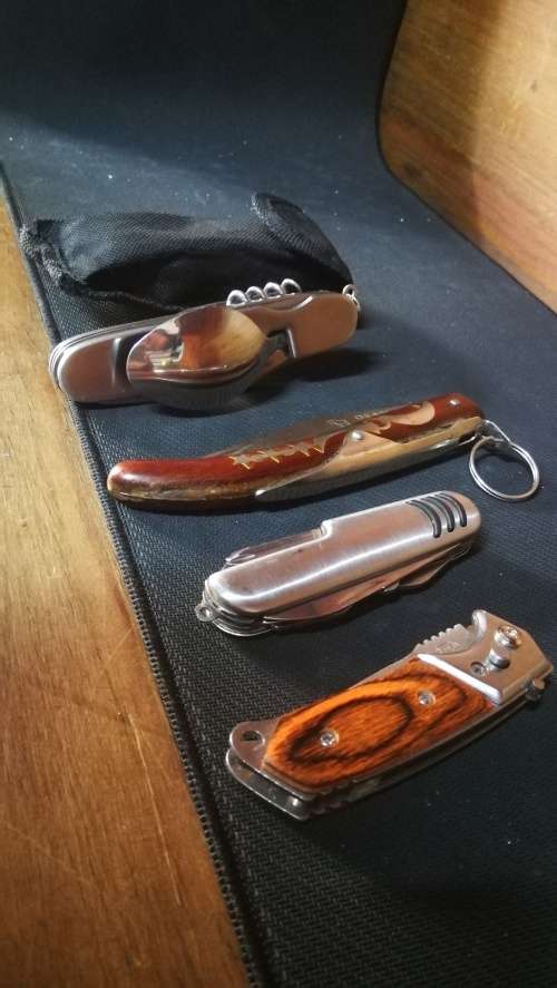 Bundle of Flick Knifes and multi tool Knifes