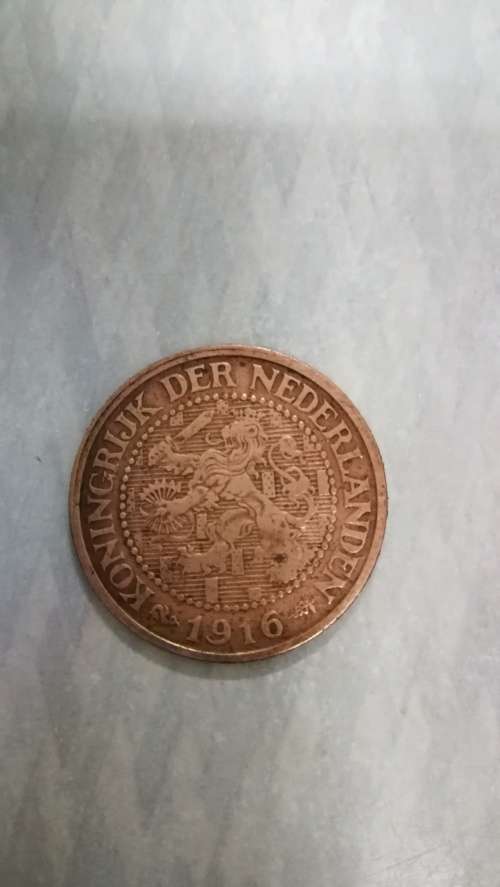 1916 Koningkrijk Der Nerdeland 2 and half cent