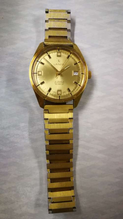 Vintage Lanco 21 Jewels Automatic Incabloc Watch