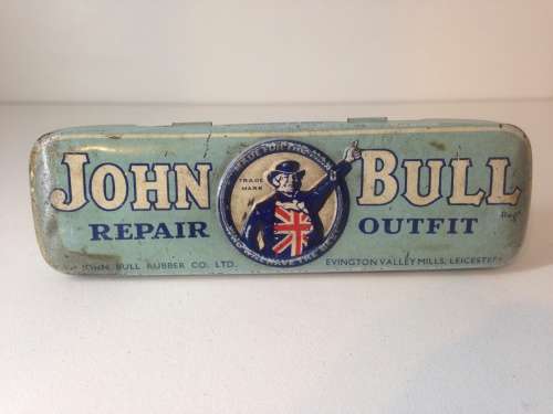 JOHN BULL REPAIR OUTFIT TIN - GREAT RARE OLD TIN -