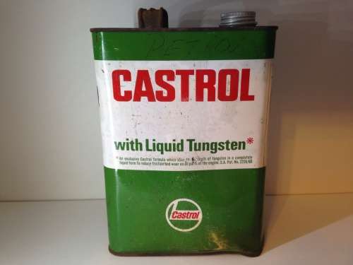 VERY OLD ONE GALLON CASTROL OIL CAN - EEN GELLING  - GREAT FIND -