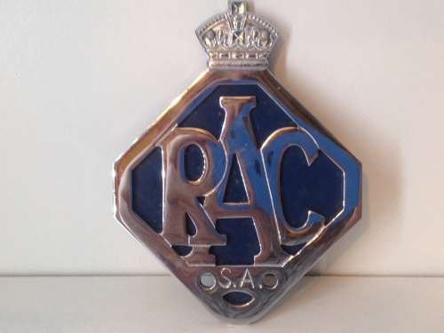 RAC MOTOR BADGE - SOUTH AFRICAN - GREAT BADGE -