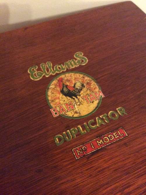 ELLAMS BAN TAM MODEL NO 1 DUPLICATOR - LATE 1800's early 1900's  - GREAT FIND -