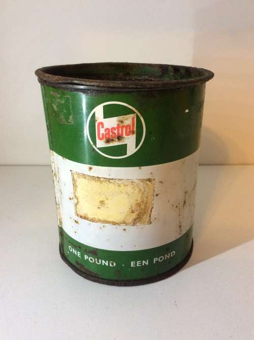 CASTROL 1 POUND GREASE  CAN - VERY OLD CAN  -  GREAT FOR YOUR COLLECTION -